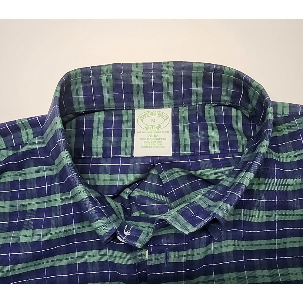 Brooks Brothers Mens Size M‎ Long Sleeve Plaid Button Down - Picture 3 of 13